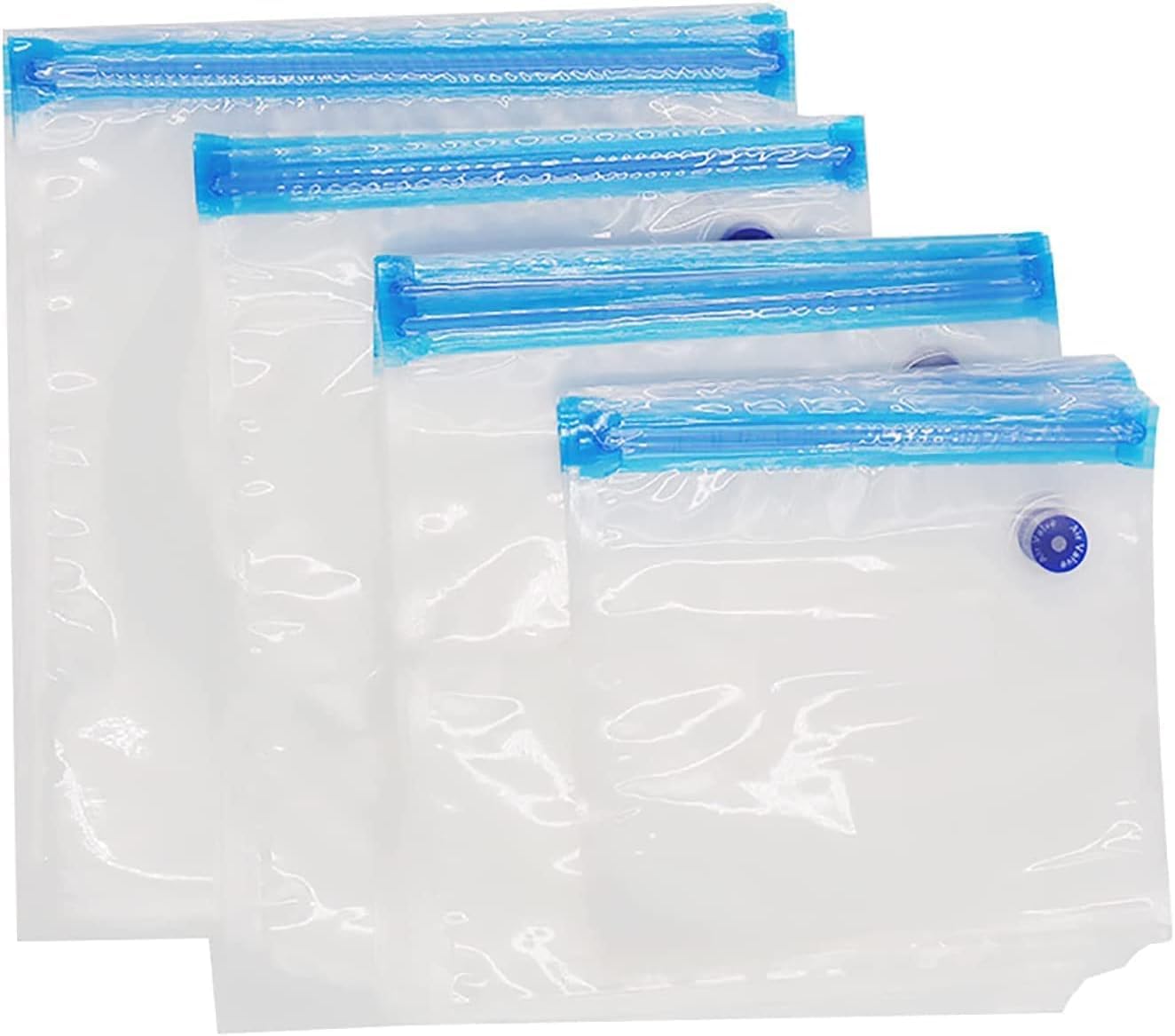 Amazon｜20枚セット 真空パック袋 密封用スライダー付 PA&PE材質 二重